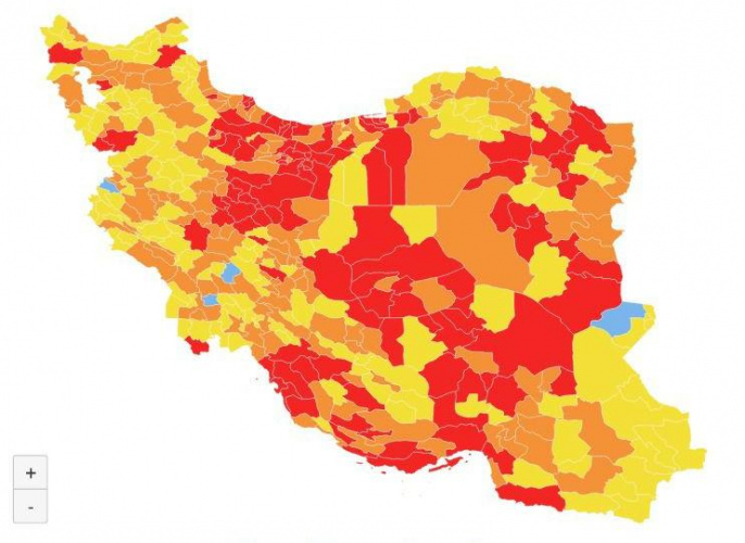 چگونگی رنگ بندی شهر ها در دوران کرونا